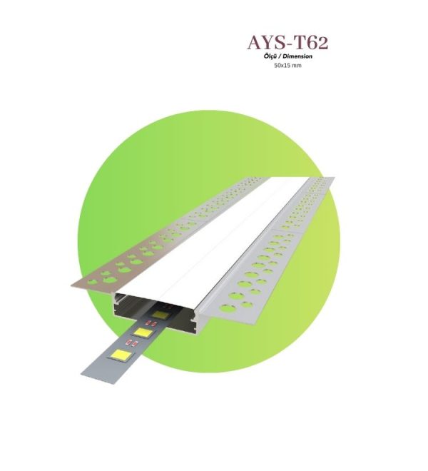 5 cm Alçıpan LED Profil